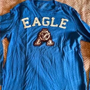 American Eagle Outfitters Vibrant Blue Graphic Tee